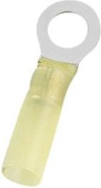 Actual product image RND Electronics Ring cable lug, yellow, 8.4mm, 5/16, 6mm², pack of 50 pieces