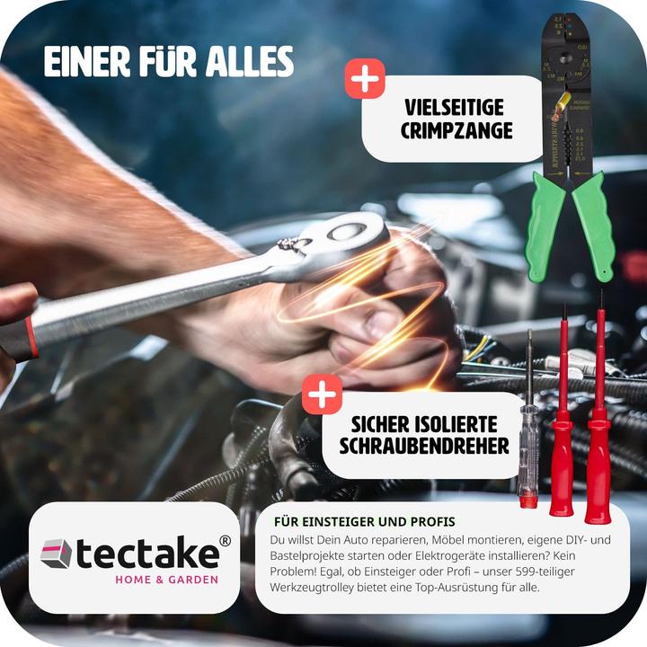 Produktbild tectake Trolley Werkzeugkoffer (1 Teile)