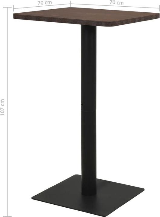 Produktbild VidaXL Bartisch (70 x 70 x 107 cm)