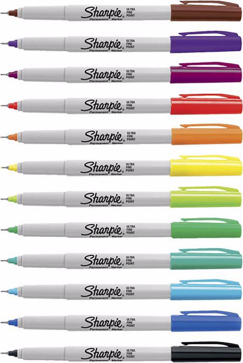 Produktbild Sharpie Ultra Fine (Mehrfarbig, 0.30 mm, 12 x)