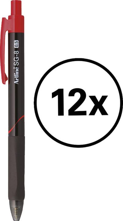 Image du produit Artline Styo à bille SG-8 0.5 mm rouge (Rouge, 12 x)