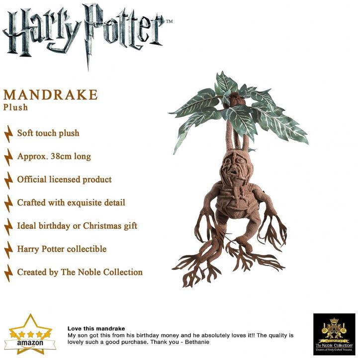 Produktbild Noble Collection Harry Potter - Peluche Collector: Mandragora