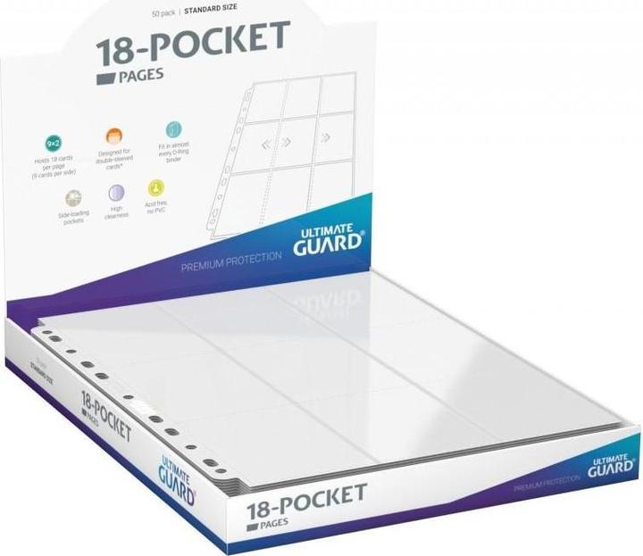 Immagine prodotto Ultimate Guard UGD010483 - Pagine a caricamento laterale a 18 tasche (50), bianco