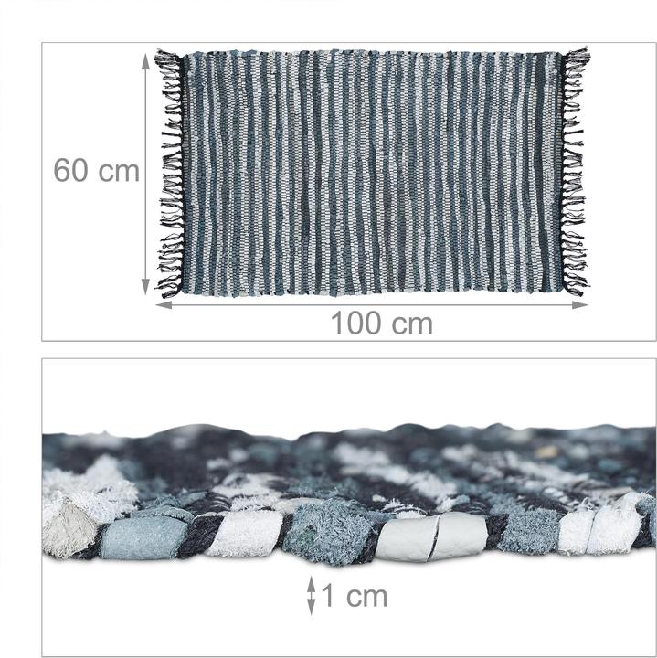 Produktbild Relaxdays Flickenteppich (100 x 60 x 1 cm)