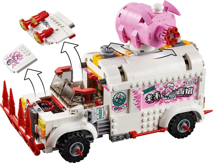 Actual product image LEGO Pigsy’s Food Truck (80009, LEGO Rare Sets, LEGO Monkie Kid)