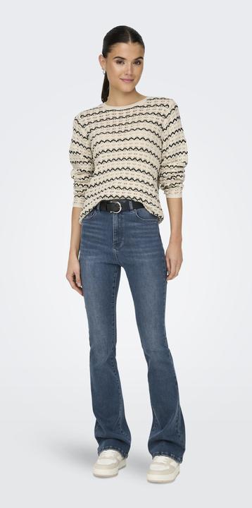 Actual product image Only Regular fit round neck pullover knitted jumper (M)