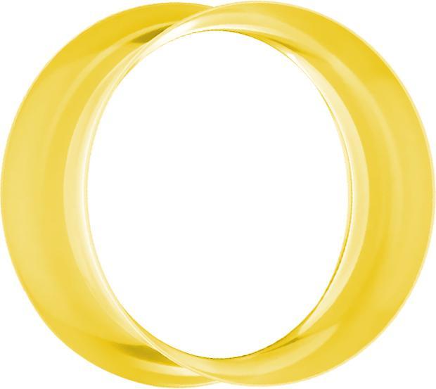 Image du produit Star Piercing Flared Tunnel jaune (sans laiton, Silicone)