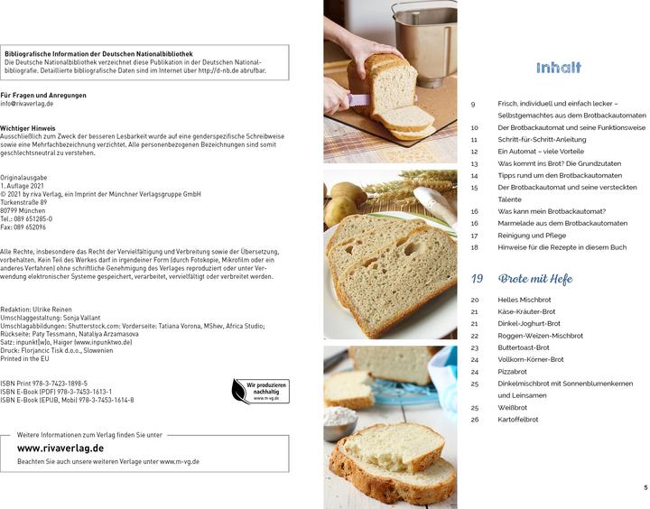 Actual product image Brotbackautomat – Das Rezeptbuch (German, Veronica Pichl, 2021)