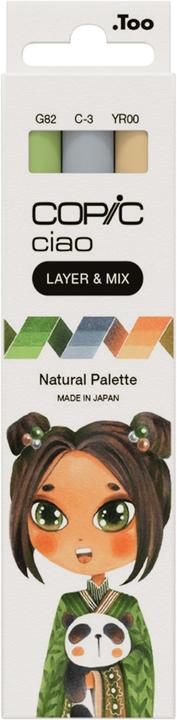 G-82 Spring Dim Green, YR-00 Powder Pink, C-3 cool Gray No. 3