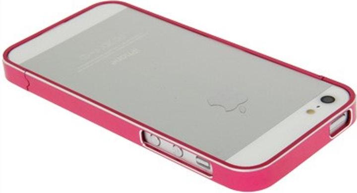 Produktbild König Design Schutzhülle Aluminium Bumper für Handy Apple iPhone 5 & 5S orange (Apple iPhone 5)