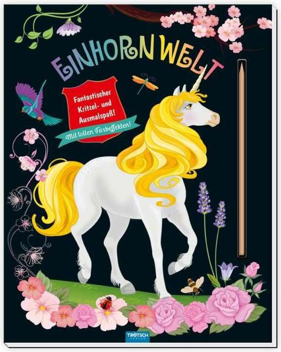 Kratzbuch Einhornwelt Kritzel- und Ausmalspass (Deutsch, Trötsch Verlag, 2022)