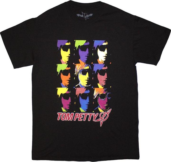 Actual product image Tom Petty & The Heartbreakers Unisex Adult Nine Toms T-Shirt (XL)
