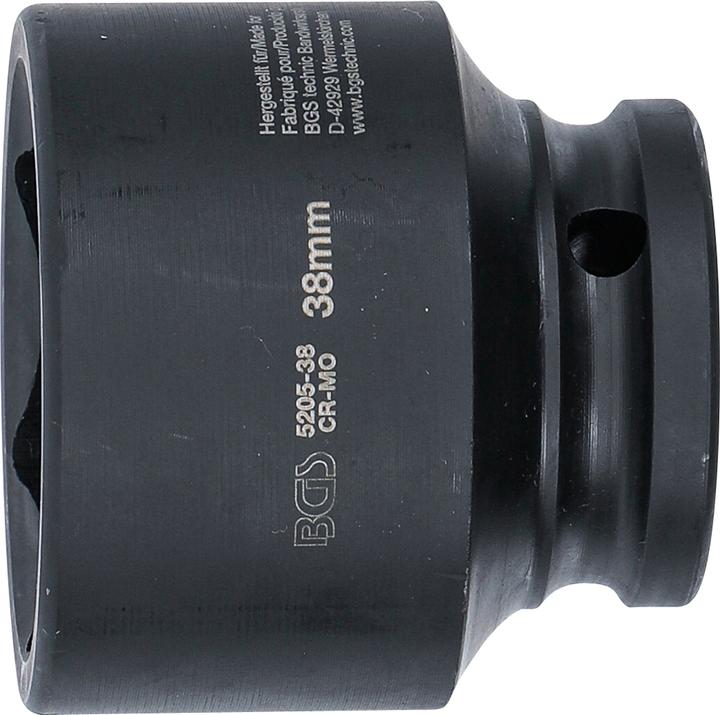 Actual product image BGS Impact Socket, Hexagon 12.5 mm (1/2") Drive 38 mm (38 mm)