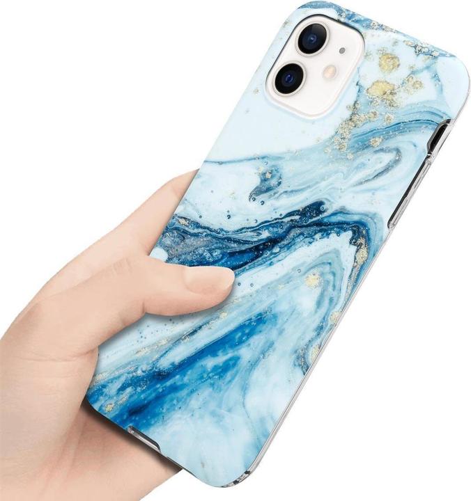 Actual product image Cadorabo IMD TPU Colorful Marble Cover (Apple iPhone 12 Pro Max)