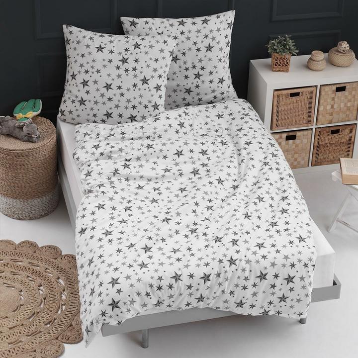 Image du produit Traumschlaf Étoiles (Set de linge de lit, 155x200 cm + 80x80 cm)