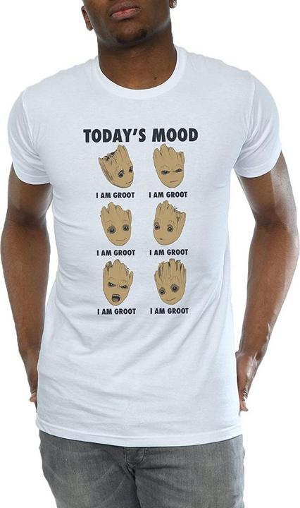 Actual product image Guardians of the Galaxy Mens Today's Mood Baby Groot Cotton T-Shirt (S)