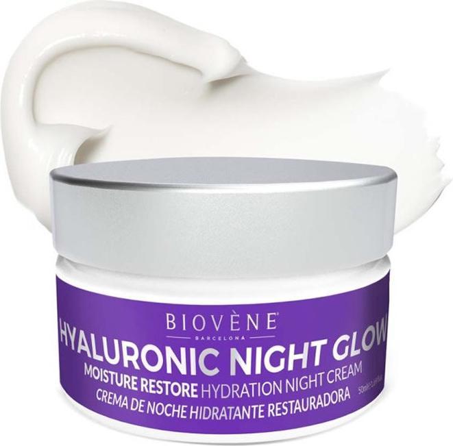 Produktbild Biovène Biovene Hyaluronic Night Glow Moisture Restore Hydration Night Cream 50ml (50 ml)