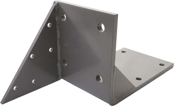 Produktbild Swisshandel24 2x Dachsparrenadapter für Kassetten-Markise, Dachsparren Halterung Adapter - grau (0.15 m)