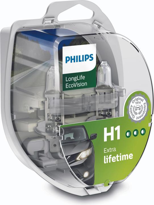 Image du produit Philips LongLife EcoVision 12258LLECOS2 Lampe pour éclairage avant (H1)