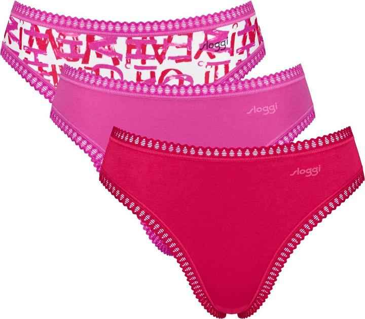 Sloggi Slip Casual Bequem sitzend GO Crush High leg C3P