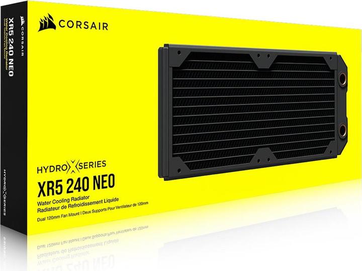 Actual product image Corsair Radiator XR5 240 Neo 240mm rad (120 mm)