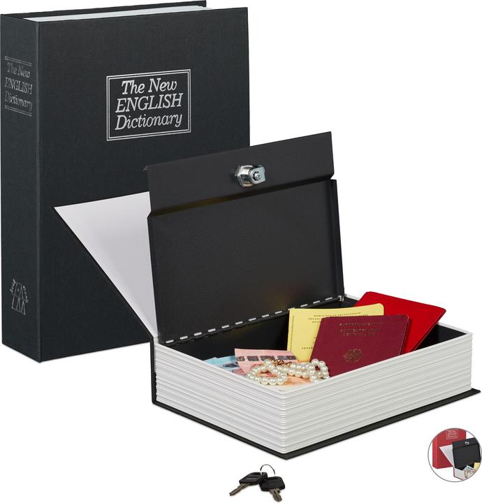 Immagine prodotto Relaxdays Libro cassaforte con serratura
