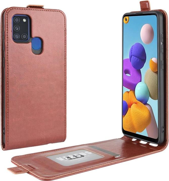 Produktbild Cover-Discount Galaxy A21s - Klassisches Flip Case vertikal braun (Samsung Galaxy A21s)
