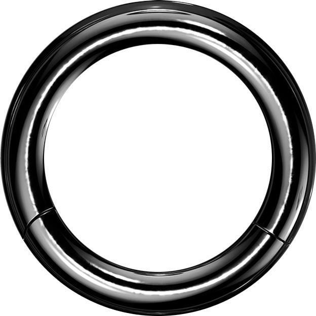 Star Piercing Segmentring schwarz (ohne Messing, Titan G23)