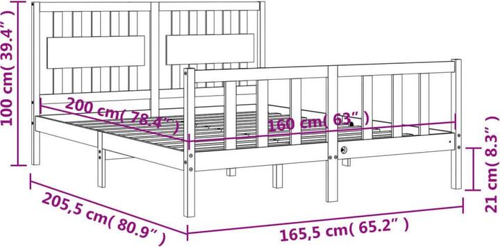 Actual product image VidaXL Paraskeva (160 x 200 cm)