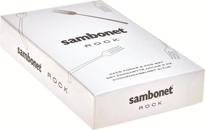 Produktbild Sambonet Rock Kuchengabeln-Set 6-tlg. (6 Stück, Besteck Set)