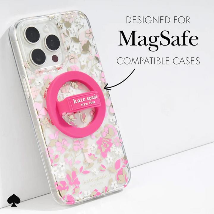 Produktbild Kate Spade Magnetischer Schlaufengriff – MagSafe Fingergriff (Pom Pom Pink)