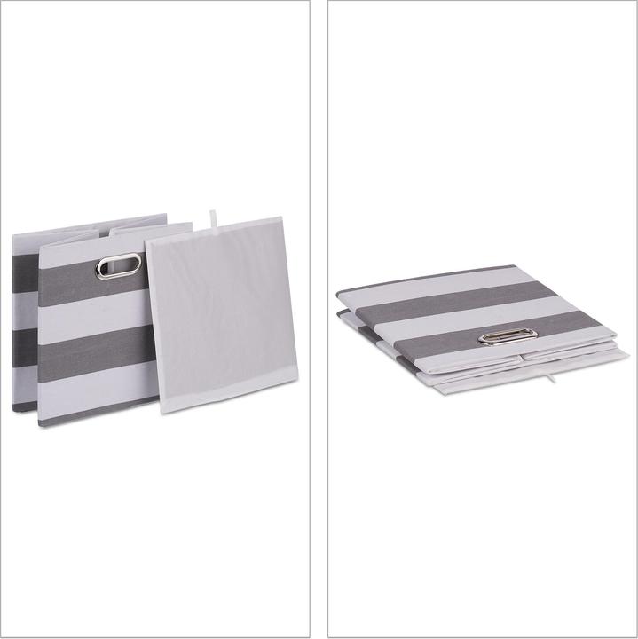 Immagine prodotto Relaxdays 2x scatola portaoggetti (30,5 x 30 x 30,5 cm, 26.50 l)