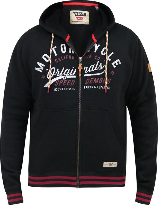 DUKE D555 Patrick Hoodie mit durchgehendem Reissverschluss
