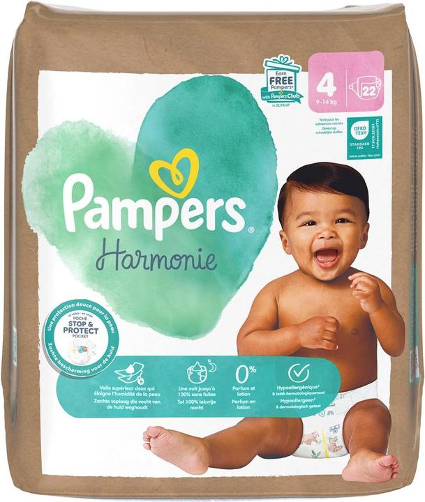 Actual product image Pampers Harmony Gr4 9-14kg Single Pack (Size 4, 22 Piece)