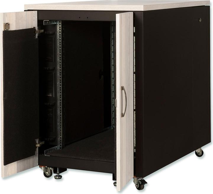 Immagine prodotto Assmann DIGITUS armadio insonorizzato 1000x750x1130 mm superficie in legno acero (17 HE, Rack da 19 pollici)