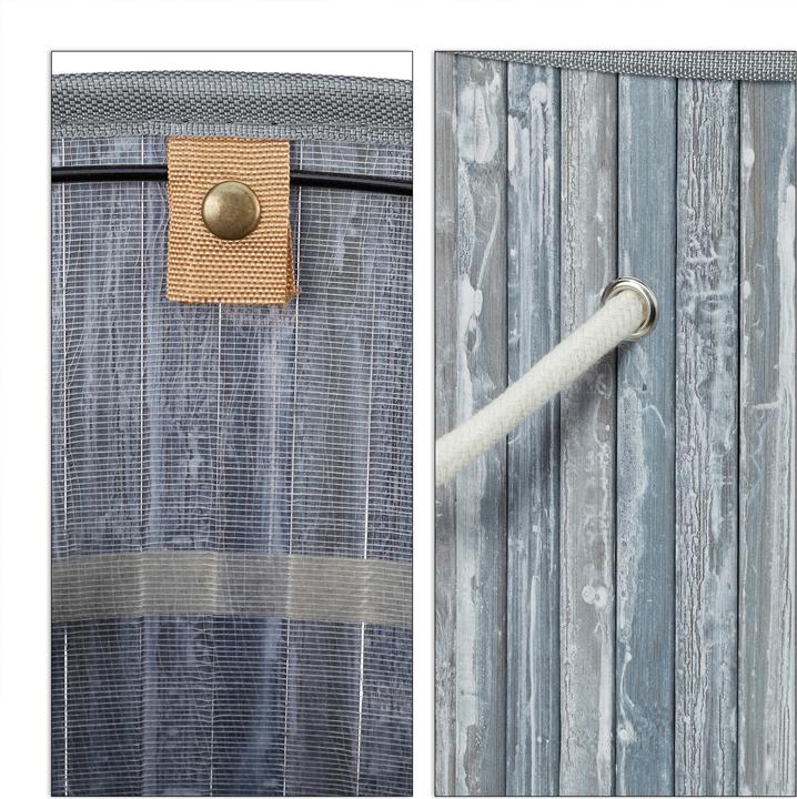 Actual product image Relaxdays Lidded Laundry Hamper (65 l)