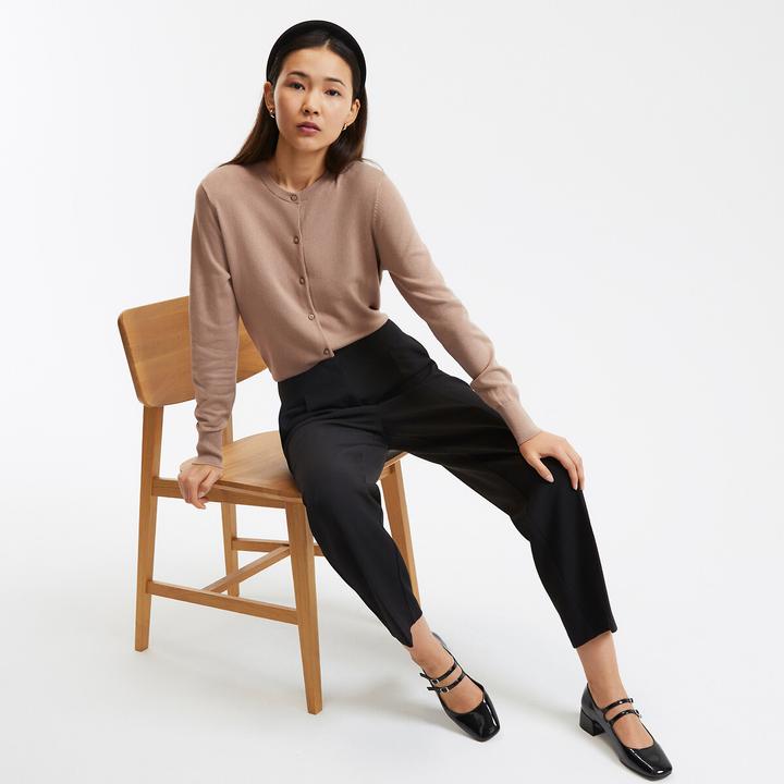 Image du produit La Redoute Collections Cardigan à encolure arrondie (38)
