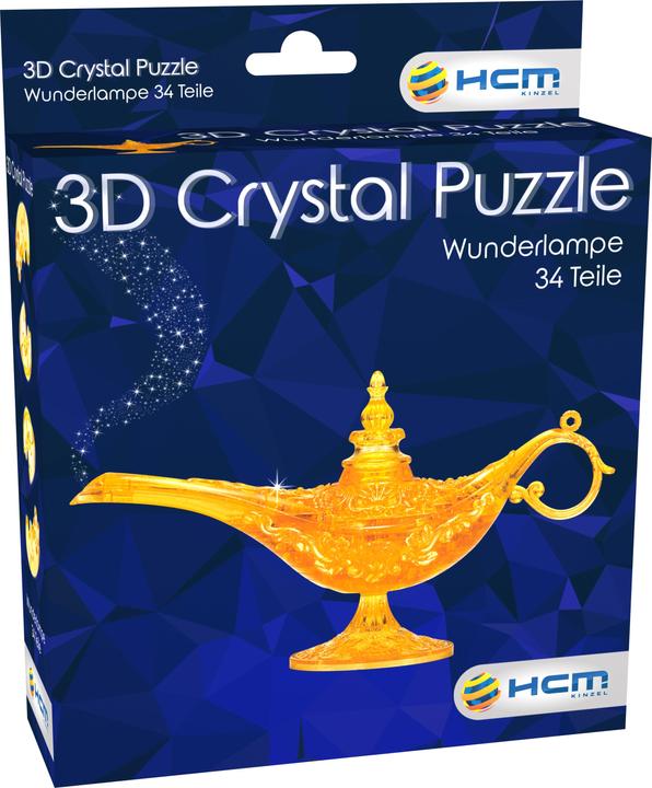 Image du produit HCM Kinzel HCM59186 - Crystal Puzzle : 3D Aladin's Wonderlamp - 34 pièces, à partir de 14 ans (édition FR) (34 pièces)