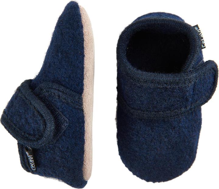 Produktbild CeLaVi Wolle Hausschuhe / Finken % Wolle Dark Navy (18)