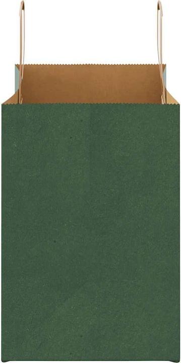 Actual product image VidaXL Kraft paper bags 250 pcs. with handle green 32x17x25 cm paper bag (Gift bag, 250 x)