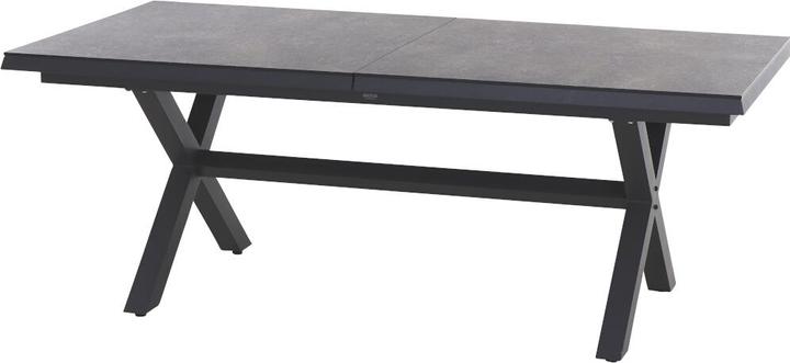 Produktbild Siena Garden Sincro Ausziehtisch 200/260x100cm matt anthrazit / HPL titan (200 cm)