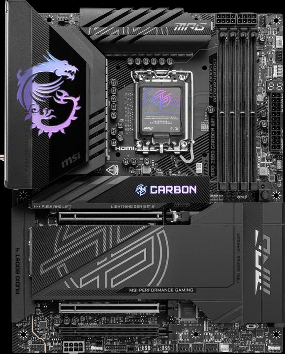 Actual product image MSI MPG Z890 CARBON WIFI (LGA 1851, Intel Z890, ATX)