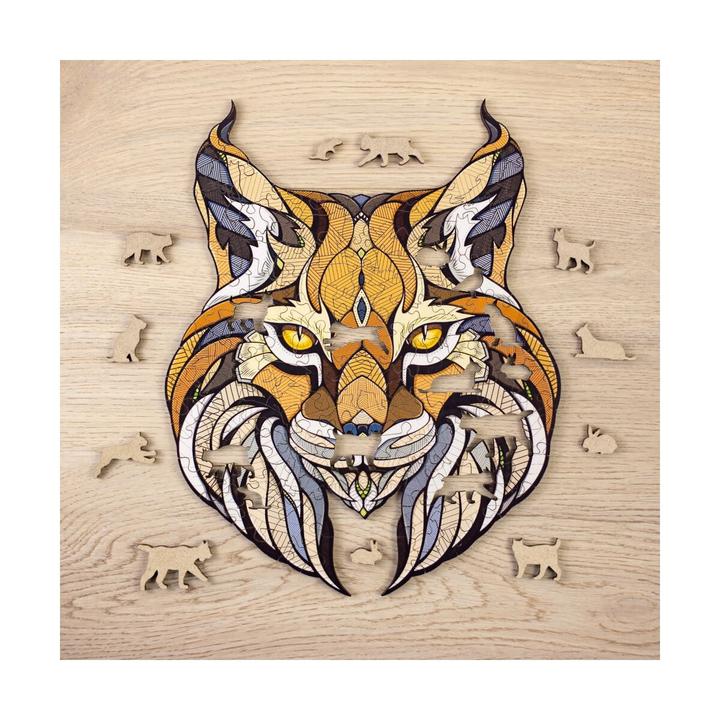 Produktbild Eco Wood Art Holz-Puzzle L - Luchs (In Holzkiste) (580 Teile)