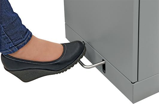 Actual product image kaiserkraft Recyclable waste collector system, foot-operated access flap (75 l)