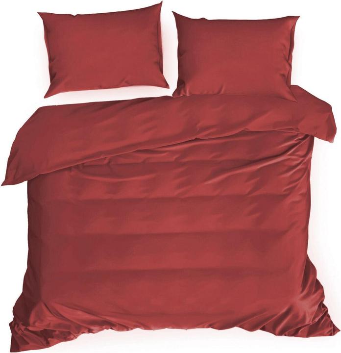 Image du produit Eurofirany EUROFIRANA NOVA Parure de lit en satin de coton de haute qualité, uni, 220 x 200 cm (Housse de couette, 220 x 200 cm)