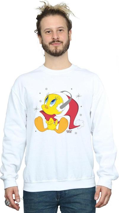 Actual product image Looney Tunes Mens Christmas Tweety Sweatshirt (M)