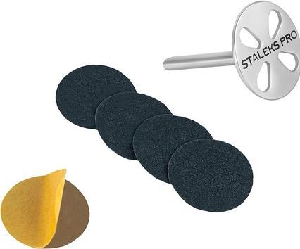 Produktbild Staleks Set Pododisc Overlay For Milling Machine 27Mm + Replaceable Pads 180 5Pcs. (8 x)
