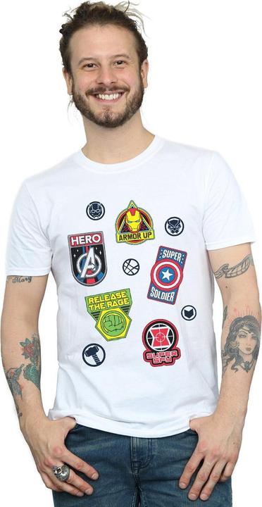 Produktbild Avengers Hero Badges TShirt (S)