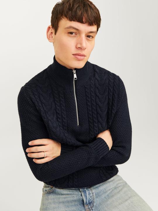 Actual product image Jack & Jones Single-coloured quarter zip Quarter zip (L)