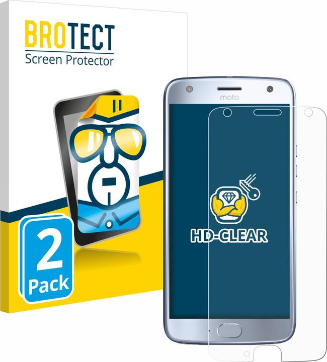 Produktbild BROTECT Schutzfolie Displayschutz Displayschutzfolie Folie Klar Transparent (2 Stück, Motorola Moto X4)